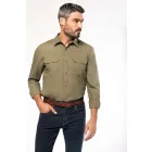 Kariban hosszú ujjú ing Safari 120 khaki