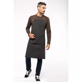 Kariban melles kötény Vintage Cotton 320 grafit