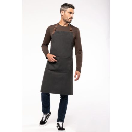 Kariban melles kötény Vintage Cotton 320 grafit