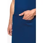 Kariban melles kötény Organic Cotton óceán kék