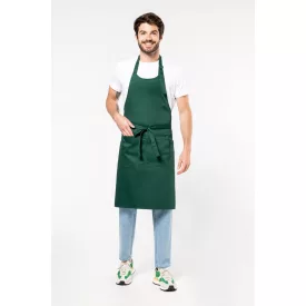 Kariban melles kötény K890 üvegzöld