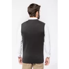 Kariban kötött mellény Jumper V-Neck sötétszürke