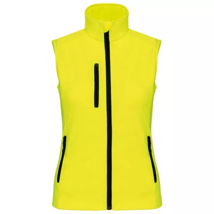 Kariban női softshell mellény 300 fluo sárga