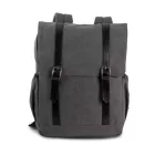Kimood hátizsák Flap-top Canvas mosott sötétszürke