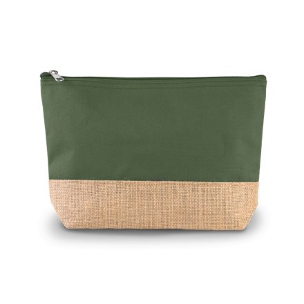Kimood kozmetikai táska Canvas & Jute dusty zöld-natúr