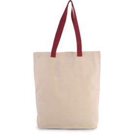 Kimood bevásárló táska Contrast natúr-piros
