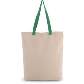 Kimood bevásárló táska Contrast natúr-zöld