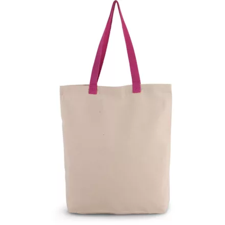 Kimood bevásárló táska Contrast natúr-magenta