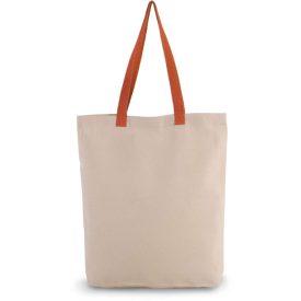 Kimood bevásárló táska Contrast natúr-narancs