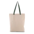 Kimood bevásárló táska Contrast natúr-zöld