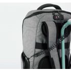 Kimood hátizsák Anti-Theft melírozott sötétszürke-fekete