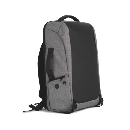 Kimood hátizsák/utazótáska Anti-Theft melírozott sötétszürke-fekete