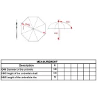Kimood esernyő Storm fekete