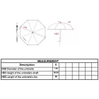 Kimood esernyő Big Golf királykék