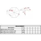 Kimood esernyő Mini fekete