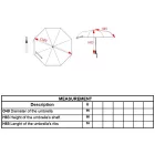 Kimood esernyő Open Mini tengerkék