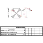 Kimood esernyő Square J fehér