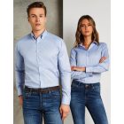 Kustom Kit Slim Fit Stretch Oxford Shirt LS