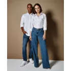 Kustom Kit hosszú ujjú ing Workwear Oxford Shirt 135 fehér