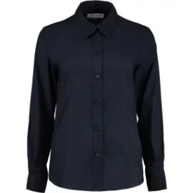 Kustom Kit hosszú ujjú női ing Oxford 135 tengerkék