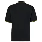 Kustom Kit galléros póló Classic Fit Mellion 210 fekete-sárga