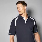 Kustom Kit galléros póló Oak Hill 210 tengerkék-fehér