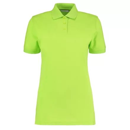 Kustom Kit női galléros póló Superwash 185 lime