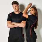 Kustom Kit póló Cooltex Contrast 140 fekete-piros