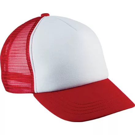 K-Up gyerek baseball sapka Junior Trucker 5P fehér-piros