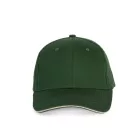 K-Up baseball sapka Sandwich Peak Cap 6P erdész zöld-bézs