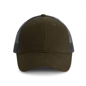 K-Up baseball sapka Trucker 6P khaki - sötét szürke