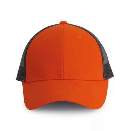 K-Up baseball sapka Trucker 6P narancs - sötét szürke