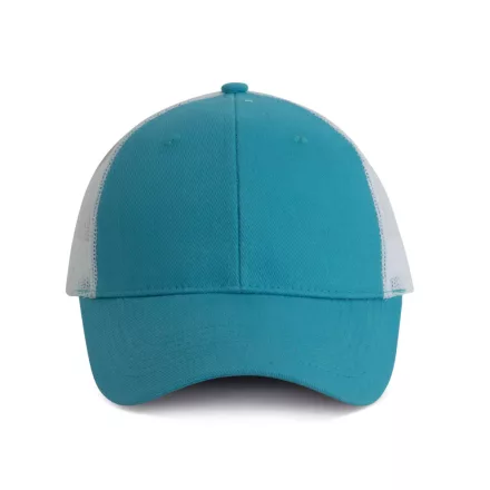 K-Up baseball sapka Trucker 6P türkiz kék  -fehér