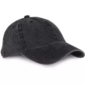 K-Up baseball sapka Vintage 6P mosott fekete