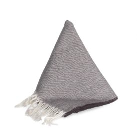 K-Up sál Fringed sötétszürke-natúr