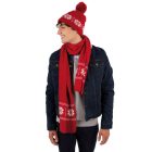 K-Up kötött sapka Fair Isle cseresznyepiros-fehér