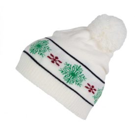 K-Up kötött sapka Christmas törtfehér