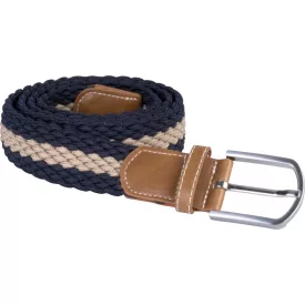 K-Up öv Braided Elasticated tengerkék-bézs