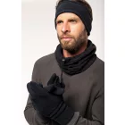 K-Up polár sál-sapka KP875 200 fekete
