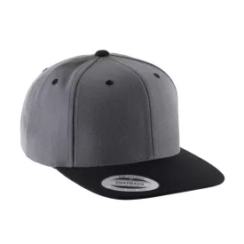 K-Up baseball sapka Flat Peak 6P sötétszürke-fekete