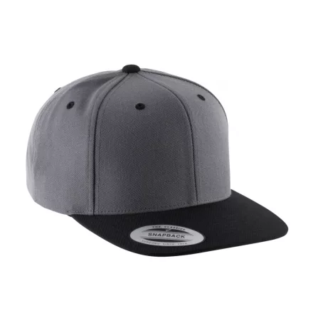 K-Up baseball sapka Flat Peak 6P sötétszürke-fekete