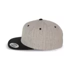 K-Up baseball sapka Flat Peak 6P melírozott szürke-fekete