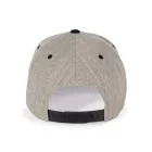K-Up baseball sapka Flat Peak 6P melírozott szürke-fekete
