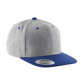   K-Up baseball sapka Flat Peak 6P melírozott szürke-királykék