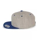 K-Up baseball sapka Flat Peak 6P melírozott szürke-királykék