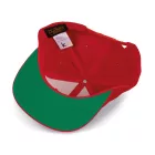 K-Up baseball sapka Flat Peak 6P piros