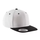 K-Up baseball sapka Flat Peak 6P fehér-fekete