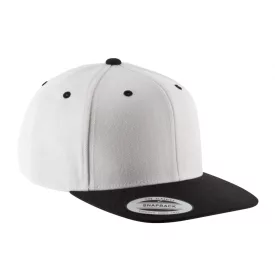 K-Up baseball sapka Flat Peak 6P fehér-fekete