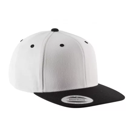 K-Up baseball sapka Flat Peak 6P fehér-fekete