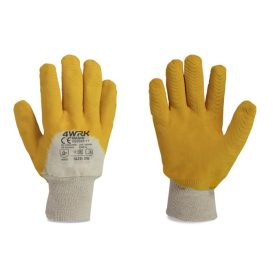 4WRK latex mártott kesztyű Nashi sárga